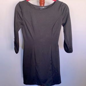 Forever 21 black long sleeve dress